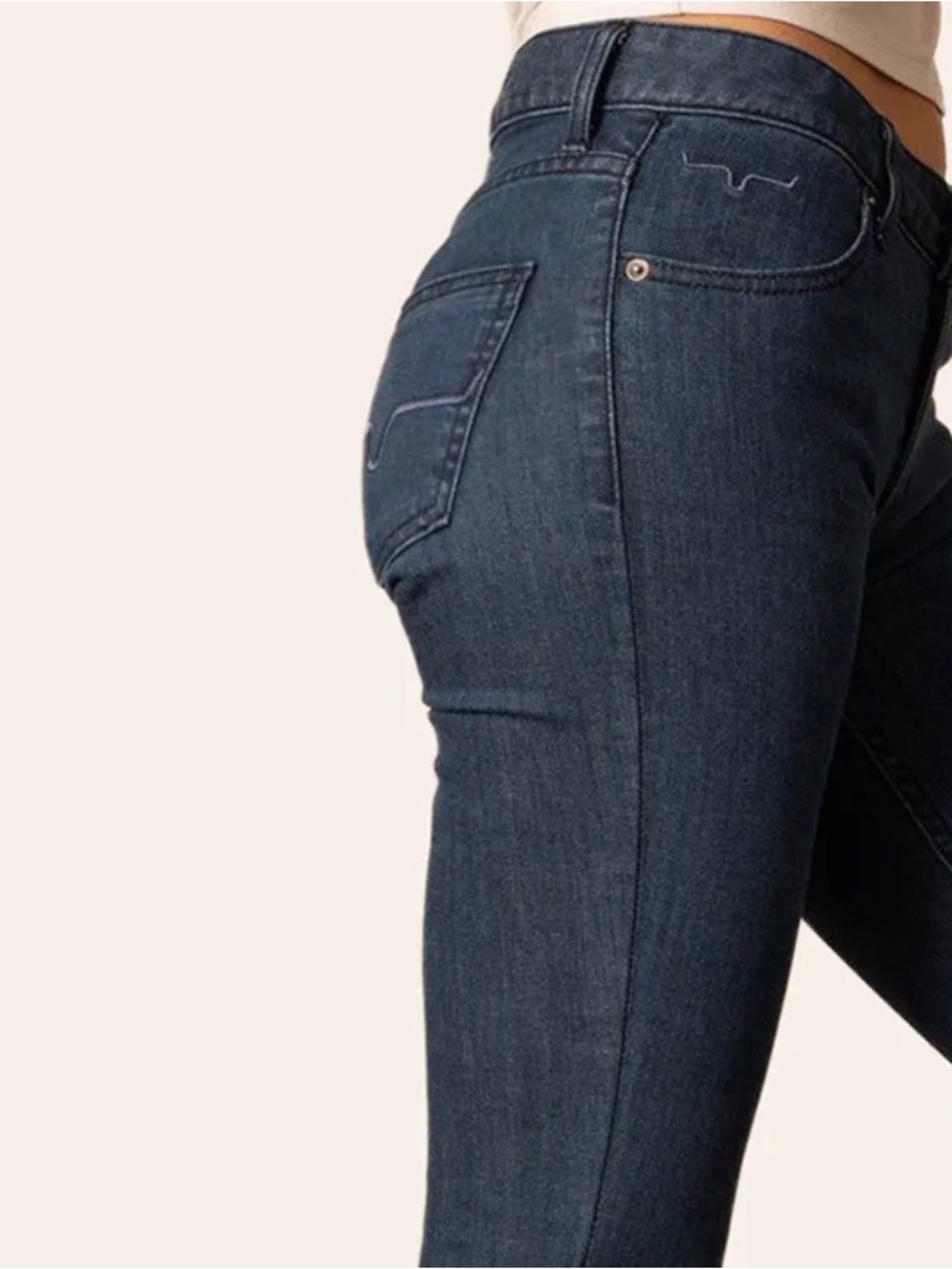 Kimes Ranch Dark Blue Denim LOLA Flare Jeans NWT 8/30